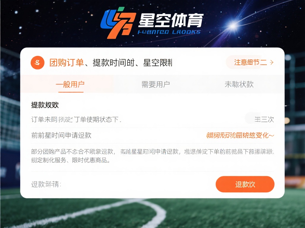 星空体育团购退款政策,了解规则不吃亏 (星空体育团购退款政策详解,了解规则避免吃亏!) 星空体育的退款政策相对清晰,但也有一些细节需要特别