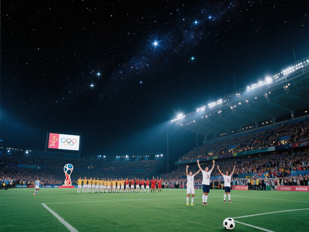 星空见证体育传奇:历史时刻的璀璨光芒 (星空见证体育传奇:历史时刻绽放璀璨光芒永恒不朽) 体育赛事往往在夜晚的灯光下或星空下上演,这种场景本